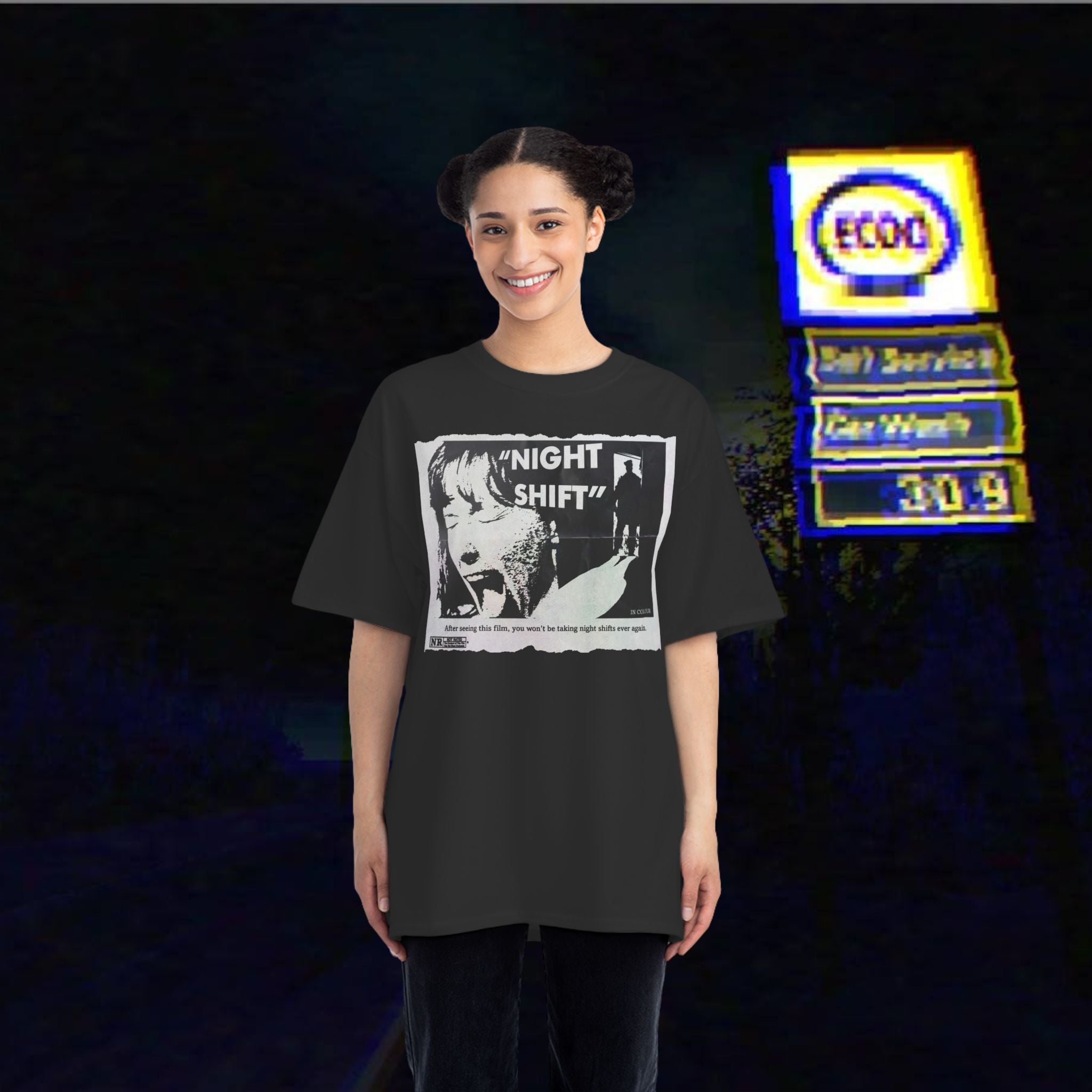 BIG & TALL Night Shift Newspaper Ad Shirt – Puppet Combo