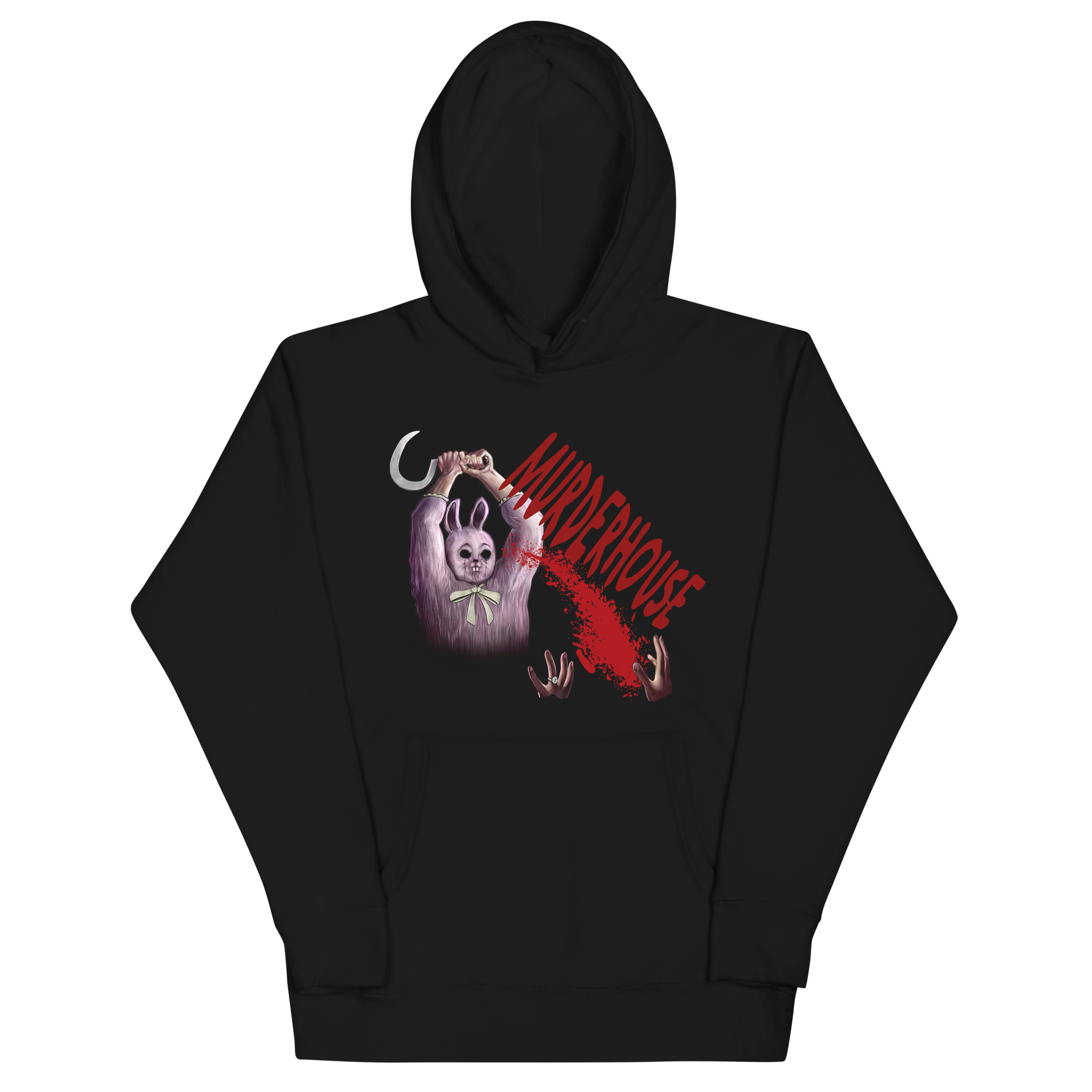 Printify Murder House Chungus Hoodie Black 4XL