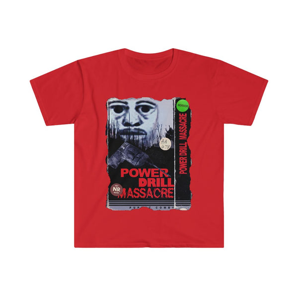 'The Power Drill Massacre' Police Sketch VHS T-shirt